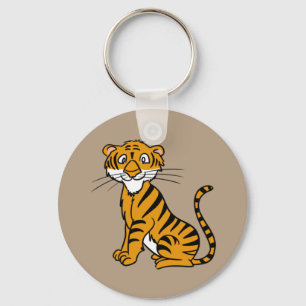 Lebhafter Tiger-Schlüsselanhänger Schlüsselanhänger