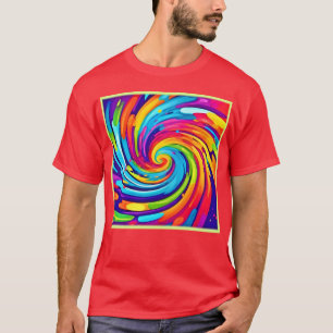 Lebhafter Vortex in künstlerischem Whirlwind T-Shirt