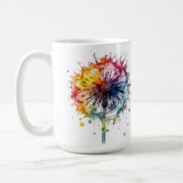 Lebhafter Watercolor-Leuchter Kaffeetasse