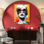 Lebhafter, weiblicher Pop Kunst Poster<br><div class="desc">Whimsy Wall Art Co. präsentiert: Die Kollektion "Pop Femme" Willkommen in einer Welt, in der Pop und Stile in Farbe erstrahlen! Die "Pop Femme"-Kollektion, eine lebendige Serie weiblicher Portrait-Pop-Kunstdrucke, die ein visuelles Fest der Mode, Weiblichkeit und Furchtlosigkeit sind. Jedes Stück in dieser Sammlung ist eine mutige Feier der modernen Frau,...</div>