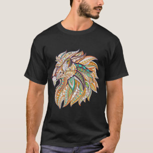 Lebhafter, zeichnend Löwe T-Shirt