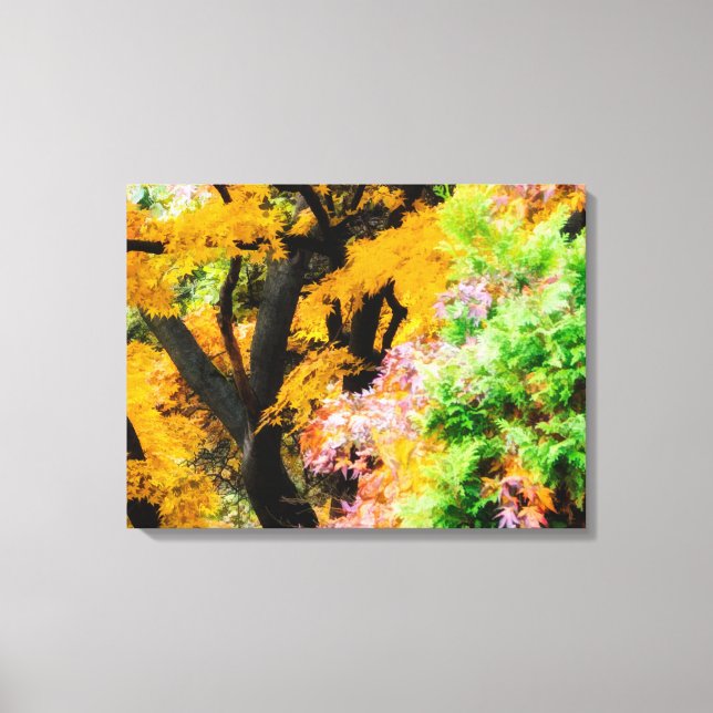 Lebhafter Zen Garden Leinwanddruck (Vorderseite)
