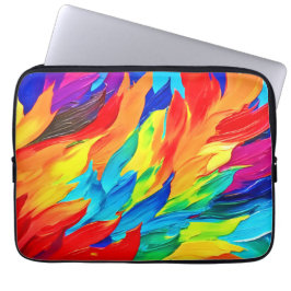 Lebhaftes Abstraktes Ausdrucksbild Laptopschutzhülle