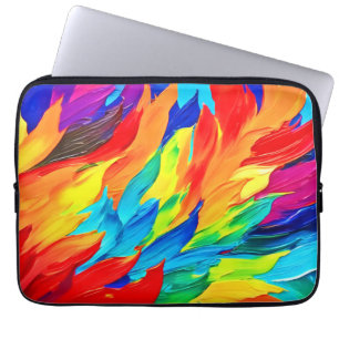 Lebhaftes Abstraktes Ausdrucksbild Laptopschutzhülle