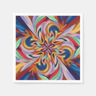 Lebhaftes Abstraktes Bloom - farbenfrohe Wand an W Serviette