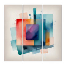 Lebhaftes Abstraktes geometrisches Kunstdesign