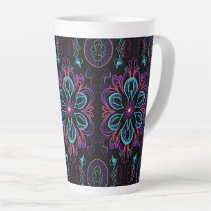Lebhaftes Abstraktes Muster Milchtasse
