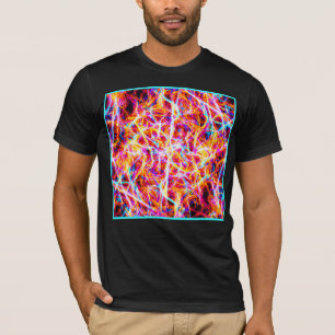 Lebhaftes Abstraktes Muster T-Shirt