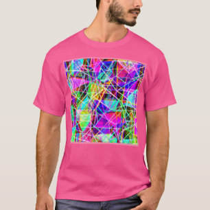 Lebhaftes Abstraktes Muster T-Shirt