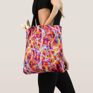 Lebhaftes Abstraktes Muster Tasche