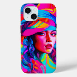 Lebhaftes Abstraktes Portrait Case-Mate iPhone Hülle