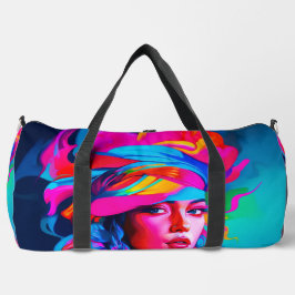 Lebhaftes Abstraktes Portrait Duffle Bag