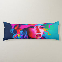 Lebhaftes Abstraktes Portrait Seitenschläferkissen