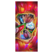 Lebhaftes Abstraktes Tulip Reflections Lesezeichen