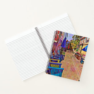 Lebhaftes Alleyway Spiral Notebook Notizbuch