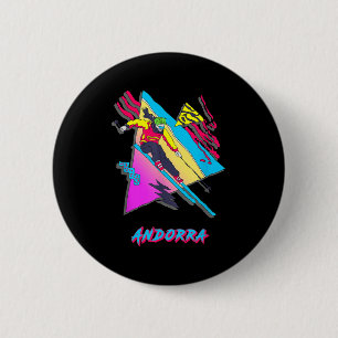 Lebhaftes Andorra Skiabenteuer Grafik Button