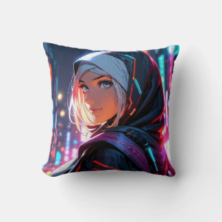 Lebhaftes Anime Girl Kissen