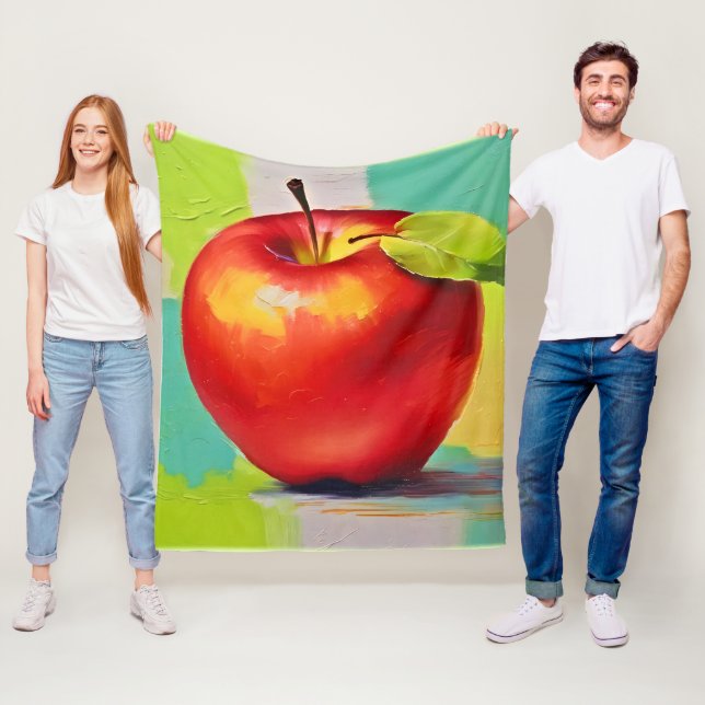 Lebhaftes Apple Still Life Fleecedecke (Beispiel)