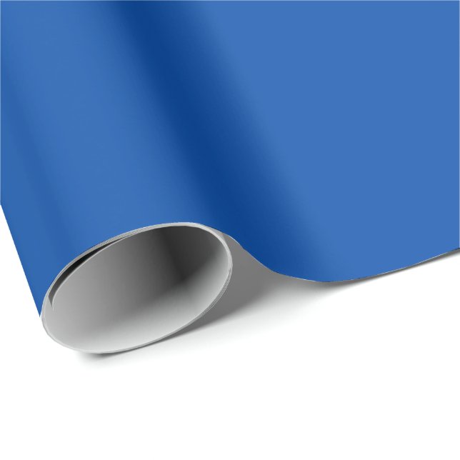 Lebhaftes Blau Geschenkpapier (Rolleneckpunkt)