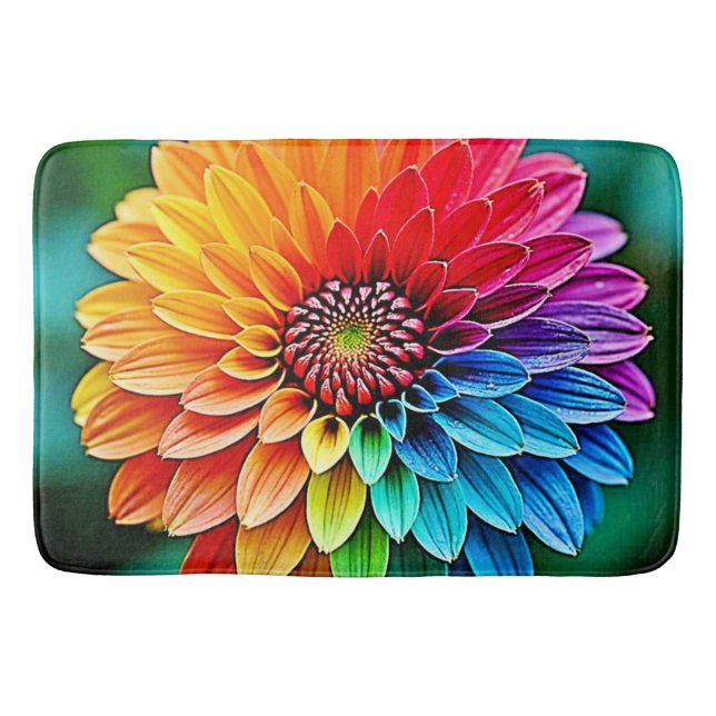 Lebhaftes Bloom of Hope and Joy Design Badematte (Vorderseite)