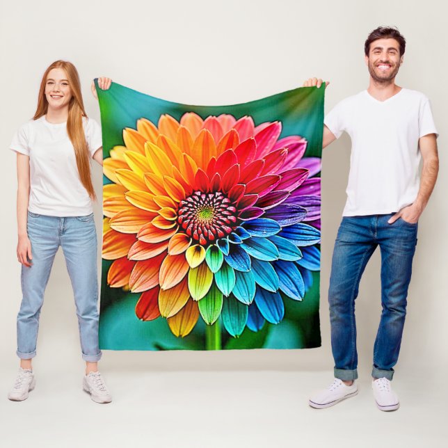 Lebhaftes Bloom of Hope and Joy Design Fleecedecke (Beispiel)