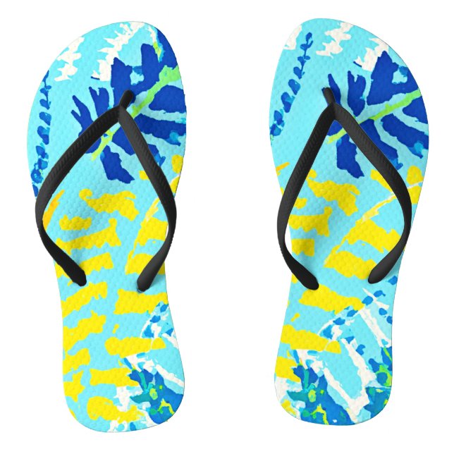 Lebhaftes Blumendesign Flip Flops (Fußbett)
