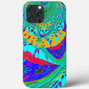 Lebhaftes Blumenmuster: brasilianischer Tribute Ea iPhone 13 Pro Max Hülle