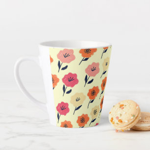 Lebhaftes Blumenmuster Milchtasse