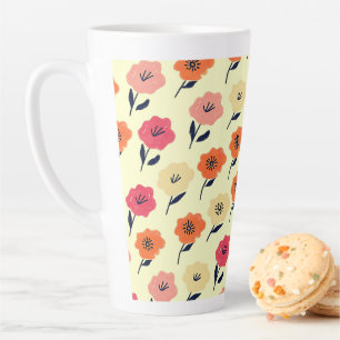 Lebhaftes Blumenmuster Milchtasse