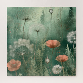 Lebhaftes Blumenpuzzle zum Entspannen