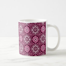 Lebhaftes Boho Chic Blumenmuster Kaffeetasse