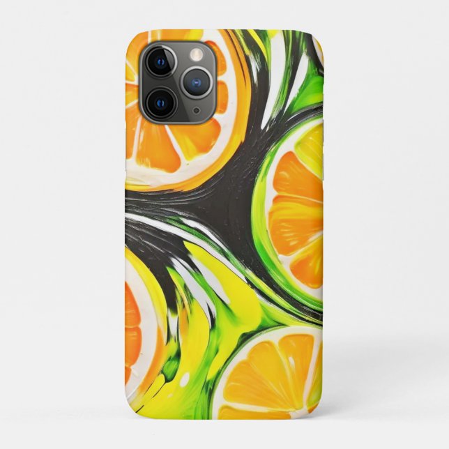 Lebhaftes Citrus-Gemälde Case-Mate iPhone Hülle (Rückseite)