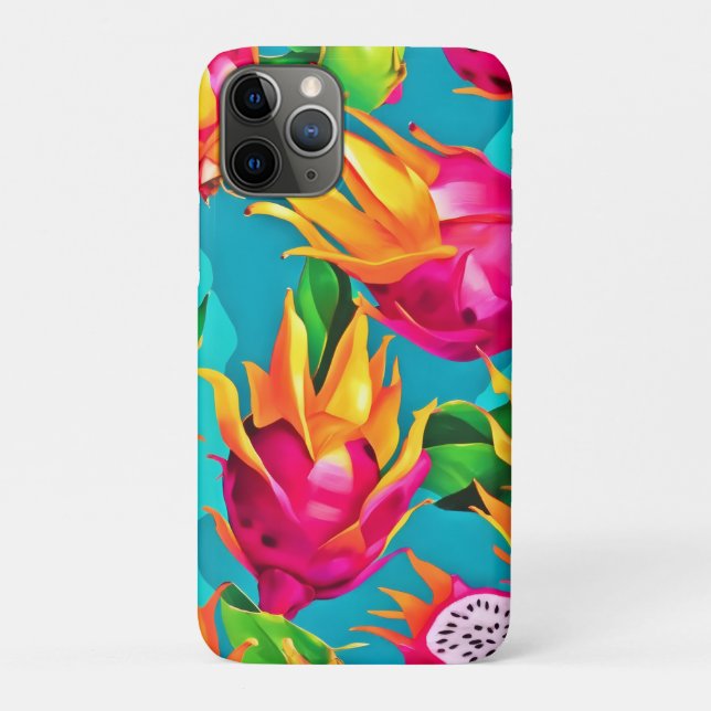 Lebhaftes Dragoon Fruit Pattern Case-Mate iPhone Hülle (Rückseite)