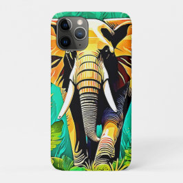 Lebhaftes Dschungel Elephant Scene Design Case-Mate iPhone Hülle