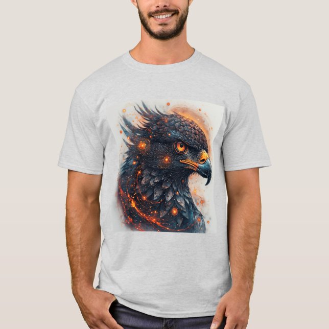 Lebhaftes Eagle Artwork T-Shirt (Vorderseite)