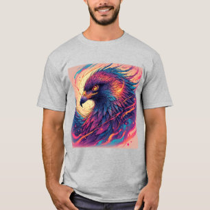 Lebhaftes Eagle Artwork T-Shirt