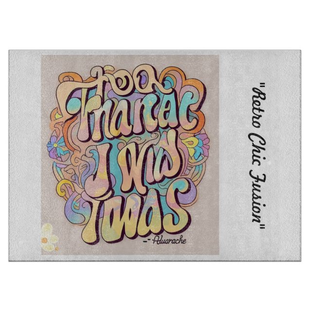 "Lebhaftes Erbe" Schneidebrett (Vorderseite)