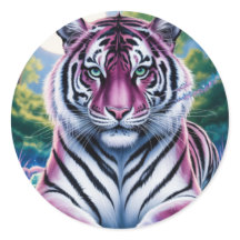 Lebhaftes Fantasy Tiger Portrait | exotisch