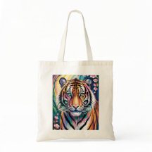 Lebhaftes Fantasy Tiger Portrait | exotisch