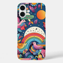Lebhaftes Farbdesign iPhone 16 Plus Hülle