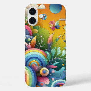Lebhaftes Farbdesign iPhone 16 Plus Hülle