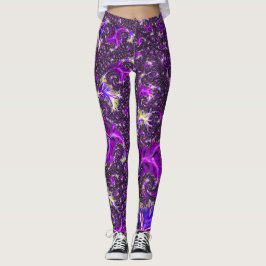 Lebhaftes farbenfrohes Trippy Groovy Boho Spiral F Leggings