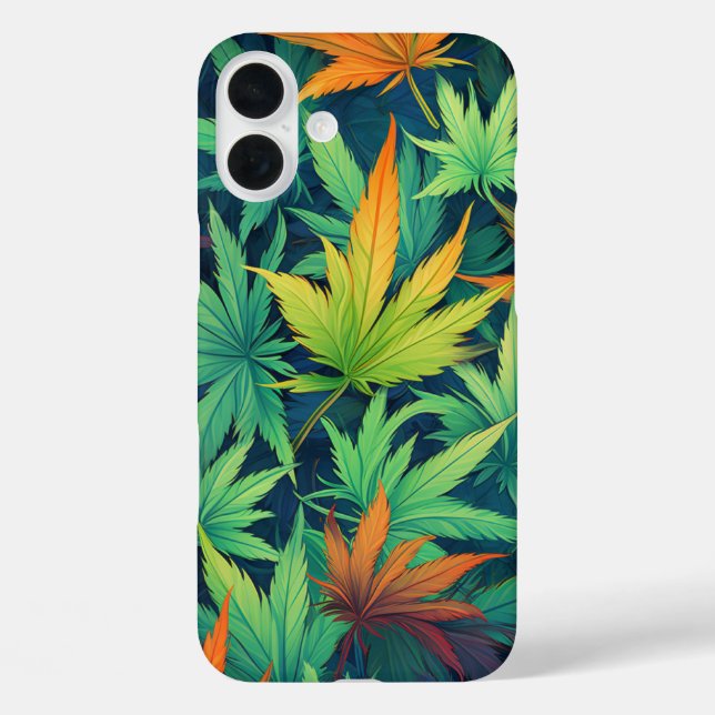 Lebhaftes farbiges Design iPhone 16 Plus Hülle (Rückseite)