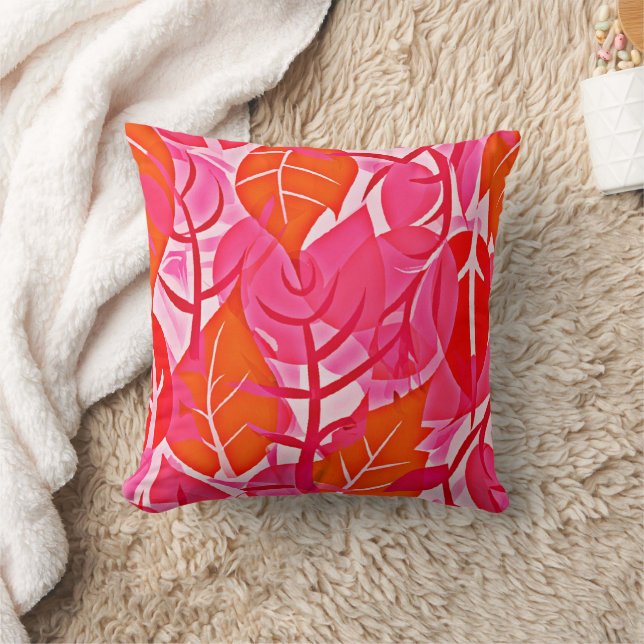 Lebhaftes Foliage Elegance Muster Kissen (Decke)