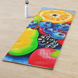 Lebhaftes Fruchtleben Yogamatte