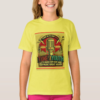 Lebhaftes Gelb: Eintauchen in unser Jugendjugendpr T-Shirt