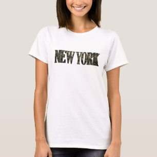 Lebhaftes Gelb NEW YORK Custom-T-Shirt T-Shirt