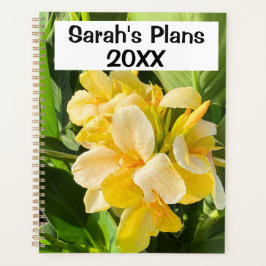 Lebhaftes, gelbes Blume-Foto mit benutzerdefiniert Planer