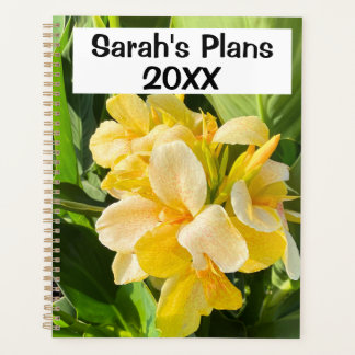 Lebhaftes, gelbes Blume-Foto mit benutzerdefiniert Planer