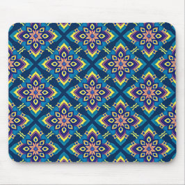 Lebhaftes geometrisches Boho-Muster Mousepad